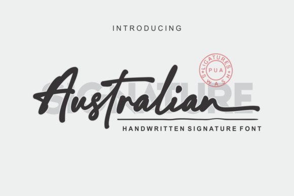 Australian Signature: The Natural Handwritten Font That Elevates Real-World Design