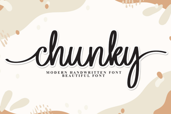Chunky: A Handwritten Font That Brings Cozy Charm to Digital Design