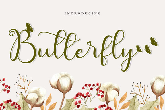 Cute Butterfly: A Romantic Script Font for Creative Expression