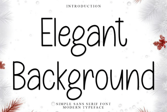 Elegant Background: A Stylish Font for Creative Projects