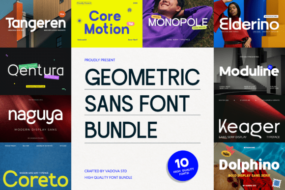 Geometric Sans Bundle: A Modern Typographic Solution for Designers