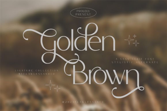 Golden Brown: Elegant Sans Serif