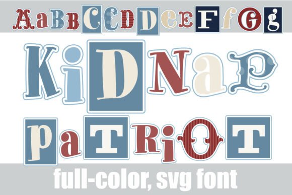 Kidnap Patriot: A Vintage Ransom Note Font with Eclectic Charm