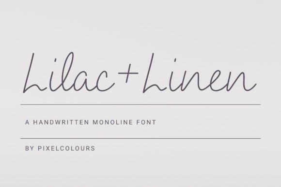 Lilac and Linen: A Handwritten Font That Feels Human