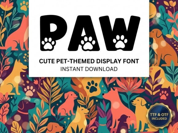 Paw: A Playful Font for Pet Lovers