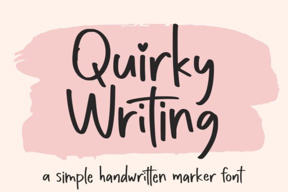 Quirky Writing: A Unique Handwritten Font