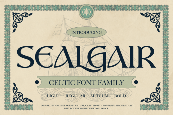 Sealgair: A Celtic Font with Timeless Elegance