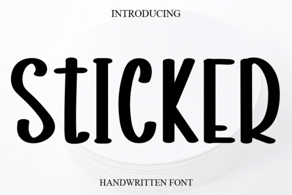 Sticker: A Handwritten Font for Elegant and Joyful Designs