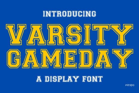 Varsity Gameday: A Modern Sport-Inspired Font for Dynamic Design